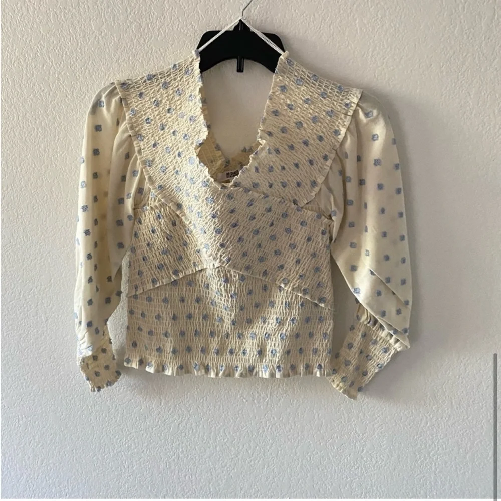 BB DAKOTA BY STEVE MADDEN Steve Madden Girl Talk Top In Ivory Size XS - Picture 5 of 7